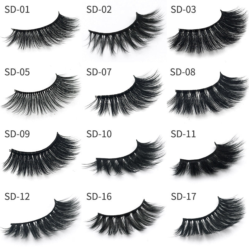 SD exaggerated mink eyelashes 3D stereo 25 dense false eyelashes-c05ca915e7b843b188e4ea7cbeafff67