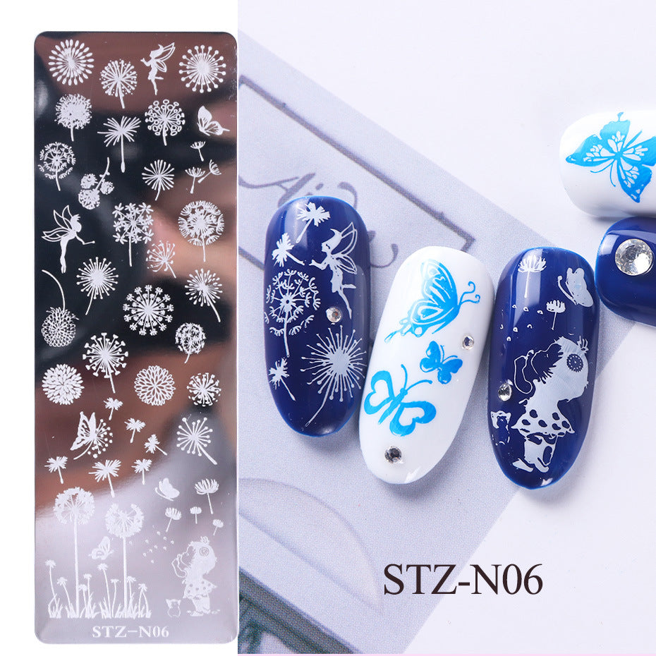 Nail print long steel plate-19ceb7db497db7dbca9178026cc8283f