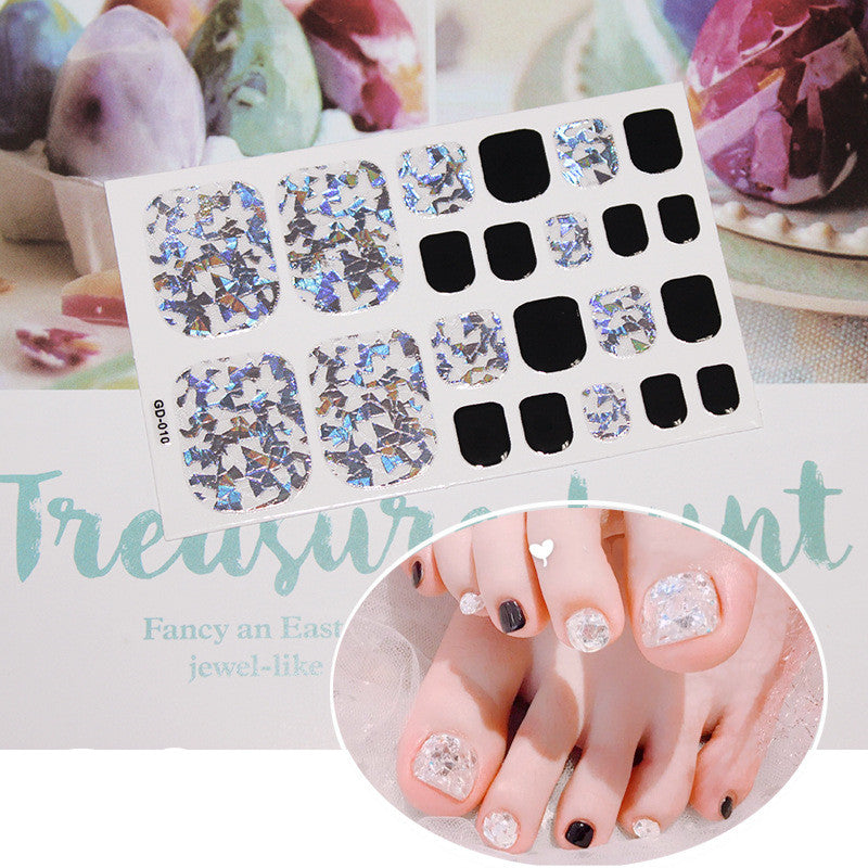 Nail stickers foot stickers 22 small stickers waterproof nail stickers foot nail stickers-47ab3c522b107dcb00e749db45756709