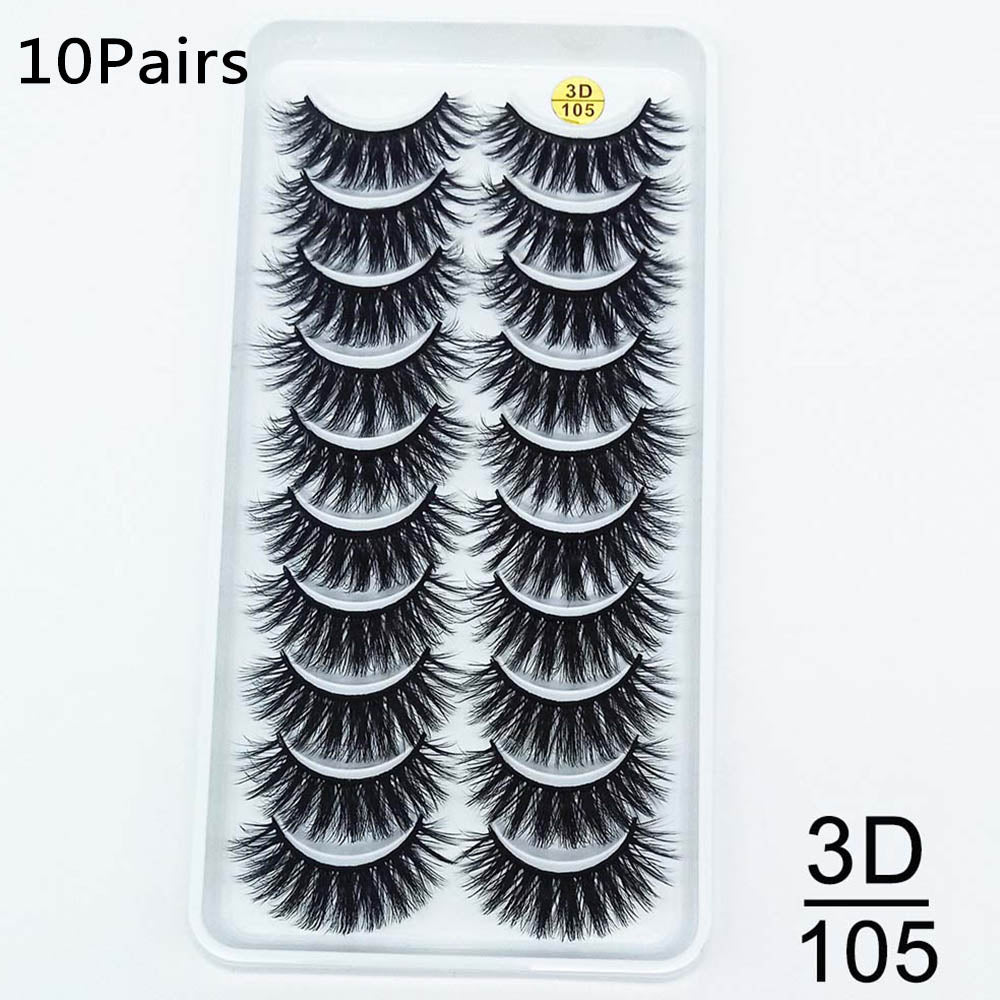 Ten pairs of false eyelashes-b699d107f0e8a324f255cbb3ba7c5507