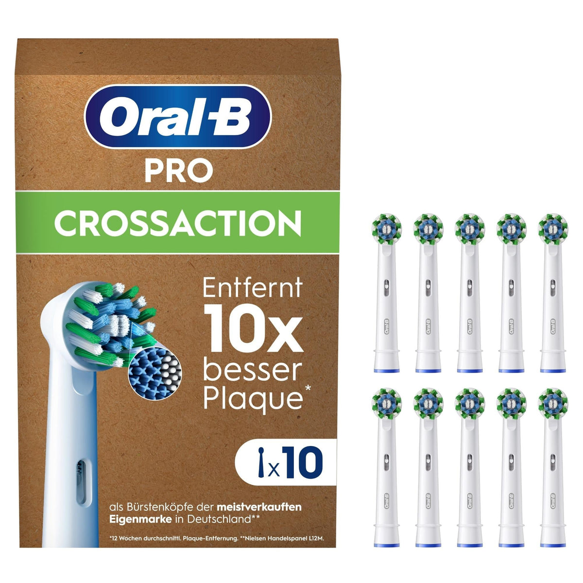 2X Oral B Cross Action Replacement Brush Heads XXXL Pack (10 heads)=20-2X Oral B Cross Action Replacement Brush Heads XXXL Pack (10 heads)=20