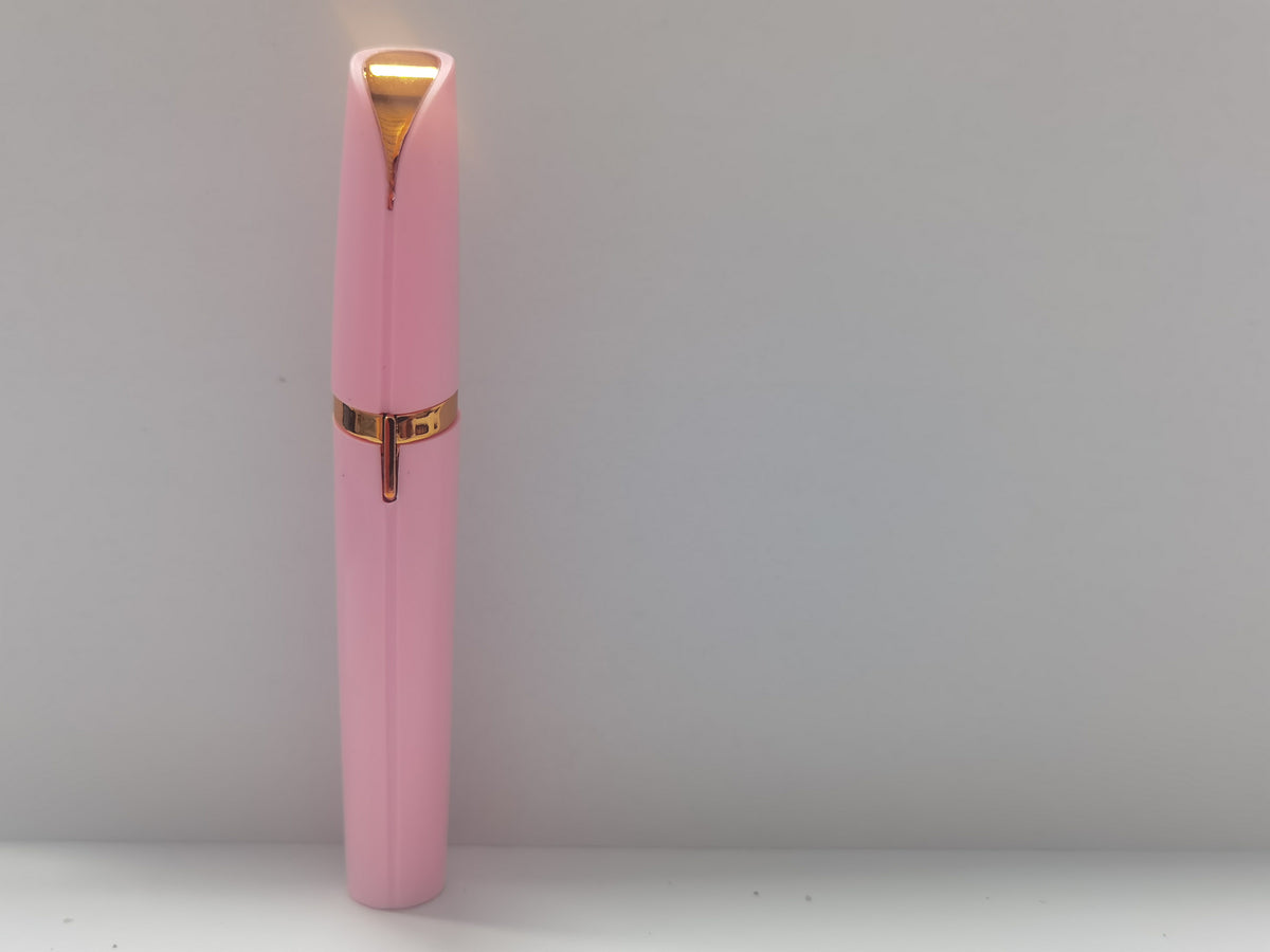 Mini Electric Eyebrow Trimmer Lipstick Brows Pen Hair Remover Painless Razor Epilator with LED Light-32884ffab2e1268a3f86ff6d2049fd08