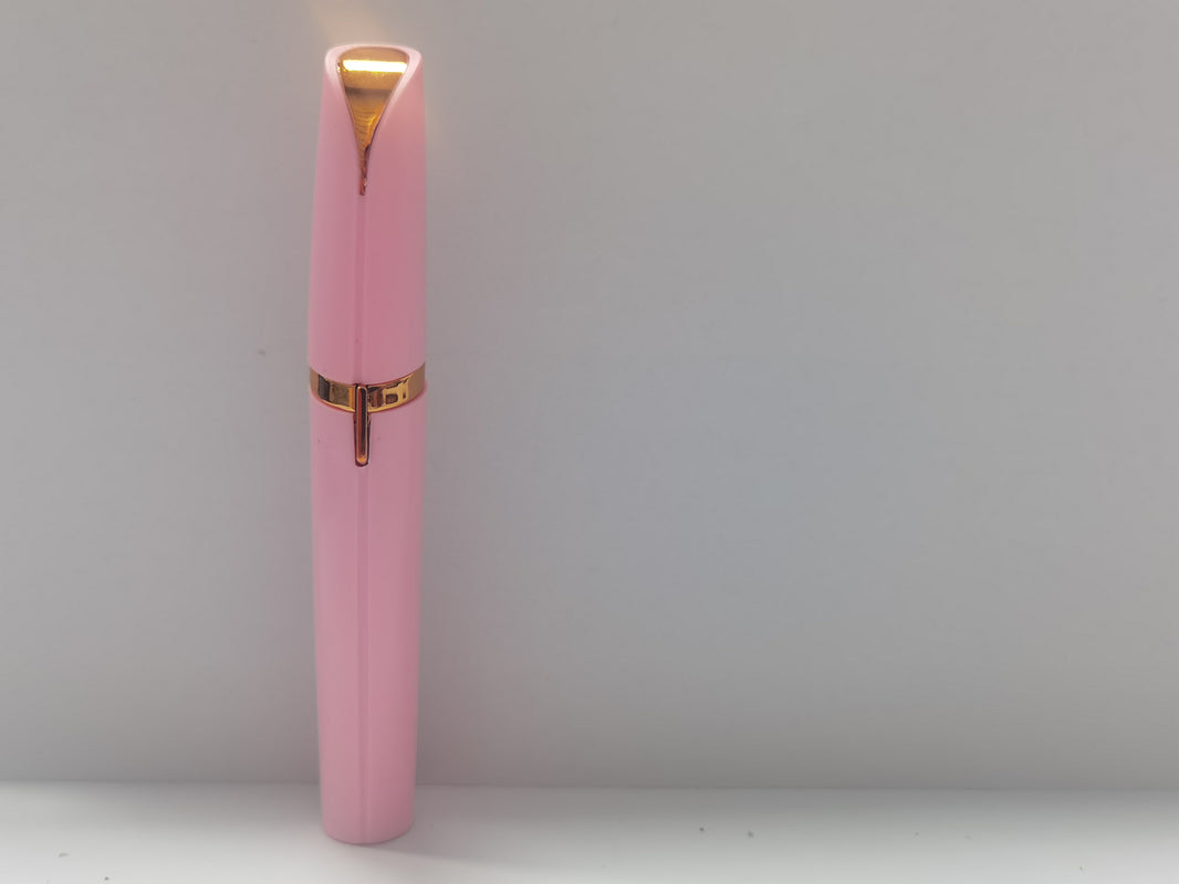 Mini Electric Eyebrow Trimmer Lipstick Brows Pen Hair Remover Painless Razor Epilator with LED Light-32884ffab2e1268a3f86ff6d2049fd08