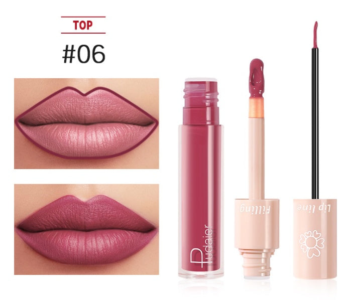 Pudaier Dual Lipstick Lip Gloss Liquid Lipstick-44074e2ac9b2adf1d9264b4163b1c060