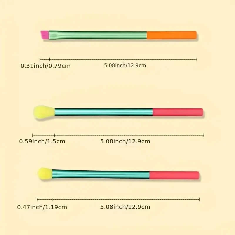 15-Pieces: Rainbow Color High Quality Makeup Brush Set-15-Pieces: Rainbow Color High Quality Makeup Brush Set