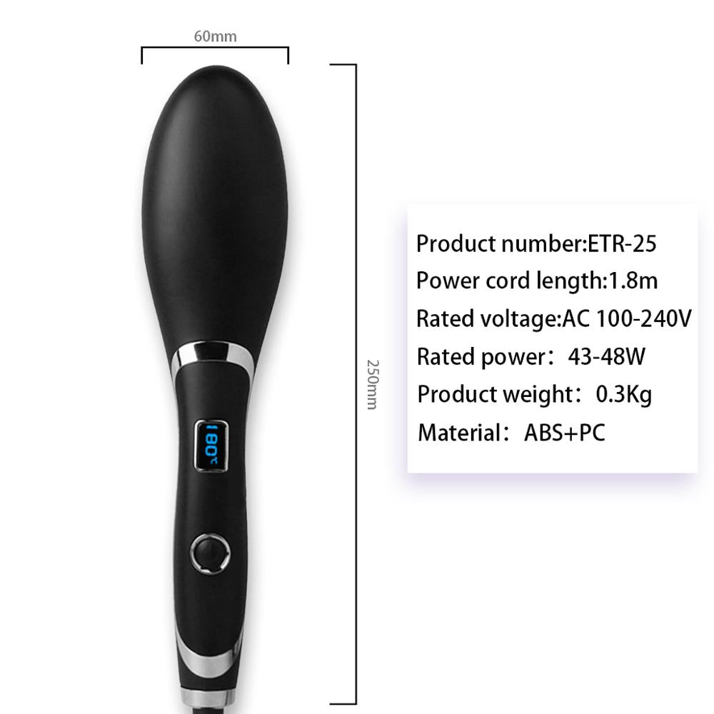 Hair Straightener Comb Hair Electric Brush Comb Irons Auto Straight Hair Comb-45ff96a17590d25f545b200f6f061514