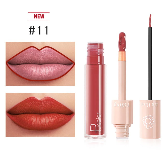 Pudaier Dual Lipstick Lip Gloss Liquid Lipstick-556bef07acaa9f24851d8a0b5eb0cc0b