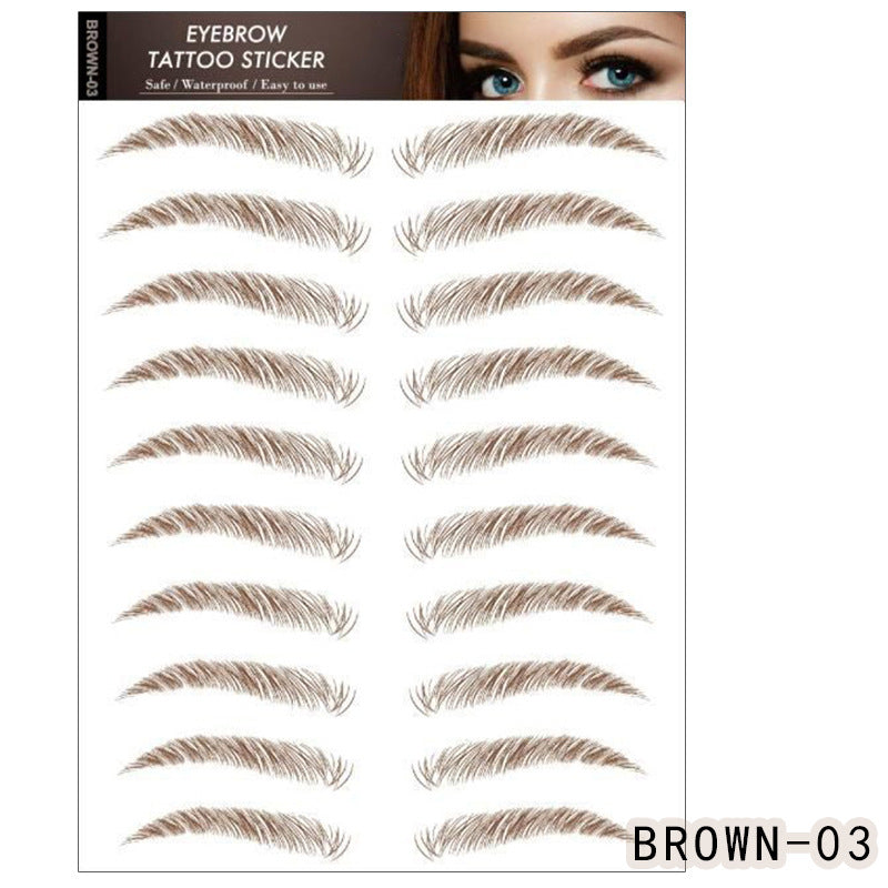 Waterproof 6D Eyebrow Tattoo Semi-Permanent Embroidery Natural Long Lasting Fake Eyebrow-318a87cf6b233aa7e126694b734693ea