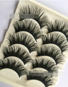 False eyelashes, thick cross section, five pairs of eyelashes-1a79f1d87b1d19f340356a3e7def750