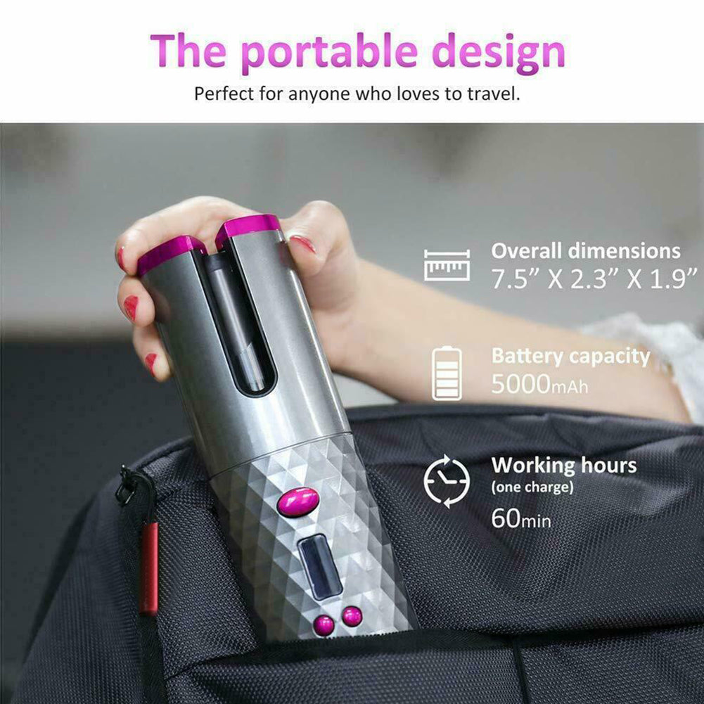 Charging automatic wireless curling iron-aa1a96412cca591a9e315627e72a9936