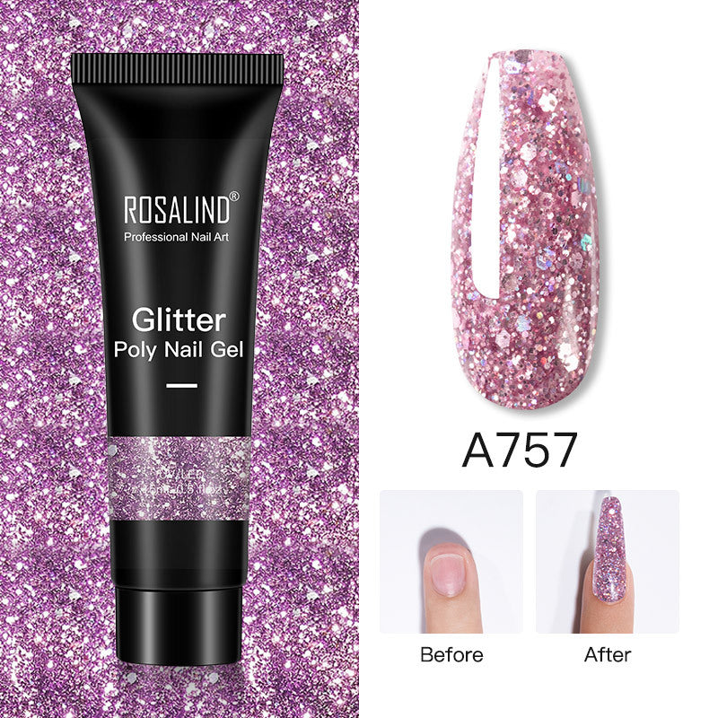 Glitter Poly Nail Gel Extension 15ml Gel Polish All For Manicure Poly Builder Gel Semi Permanent Soak Off Nail Art-2c9e2a8c49e2fa5f790e4cc13271dc3d
