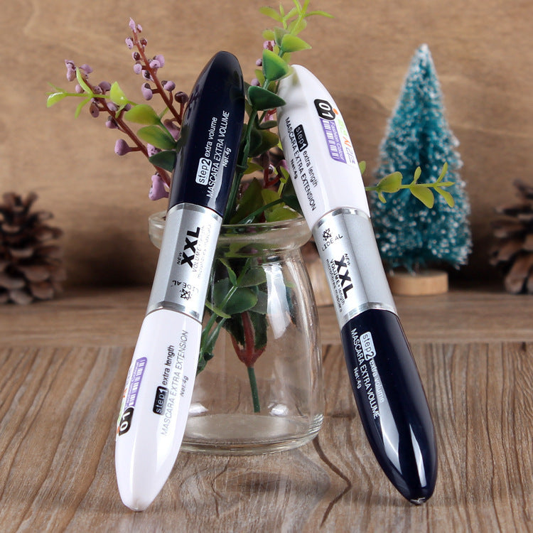 Double-Ended Mascara Black And White Brush Head Thick Mascara-54771e940f2b5c148240a863471bc822