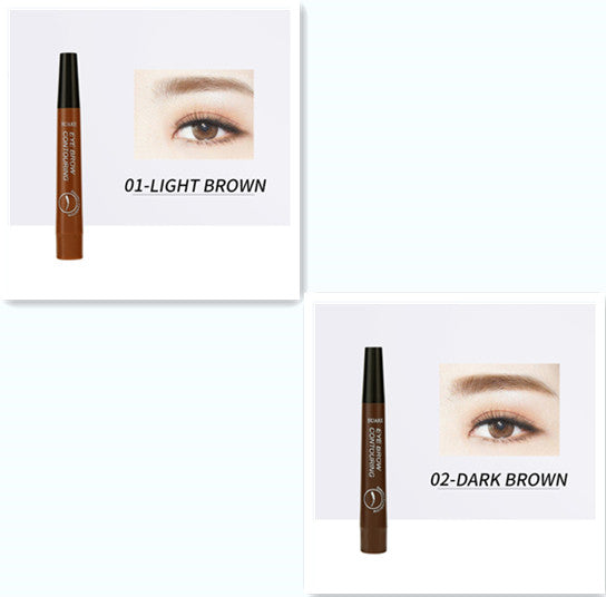 Four-headed Eyebrow Pencil Long-lasting No Blooming-11689f97528c9150f481ef5213180bc0