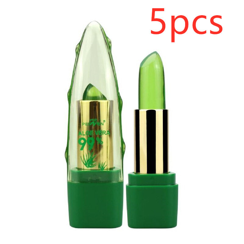 Aloe Vera Gel Color Changing Lipstick Gloss  Moisturizer Anti-drying Desalination Fine-grain Lip Blam Care-f49f6a5d4955bd88b6b39187f13c0fcf
