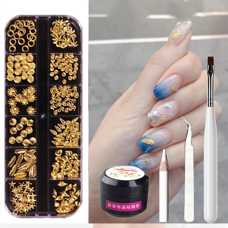 Metal Rivets Rhinestone Nail Decorations Mixed Box-53f15bd5a35411a08a09434a29f0e3ec