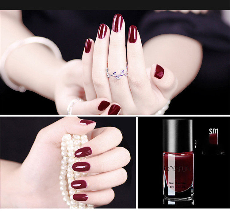 Ouyafei New Nail Polish, Quick-Drying, Long-Lasting, Tearable Nail Polish, No Baking Nail Polish Sequins Wholesale-a940cfd645b67bdd9b492f845ea5a408