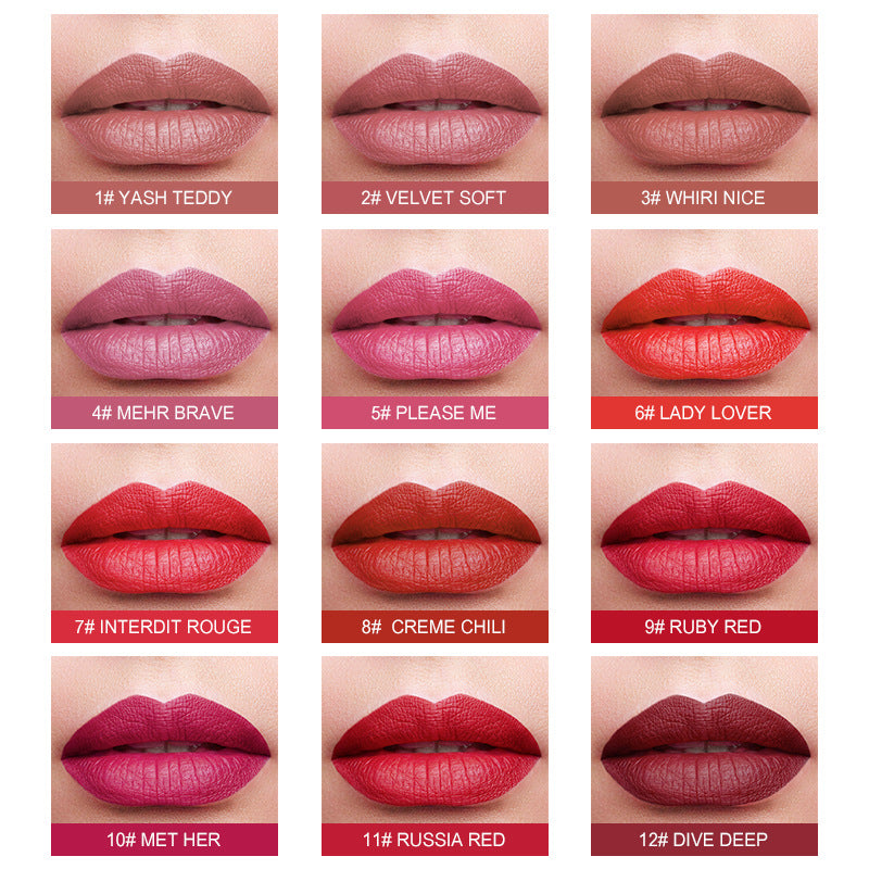 Red Tube Lipstick Series Matte Lip Balm Lasts Forever-e2c7bfbc658d680581b77f11d6a8efa2