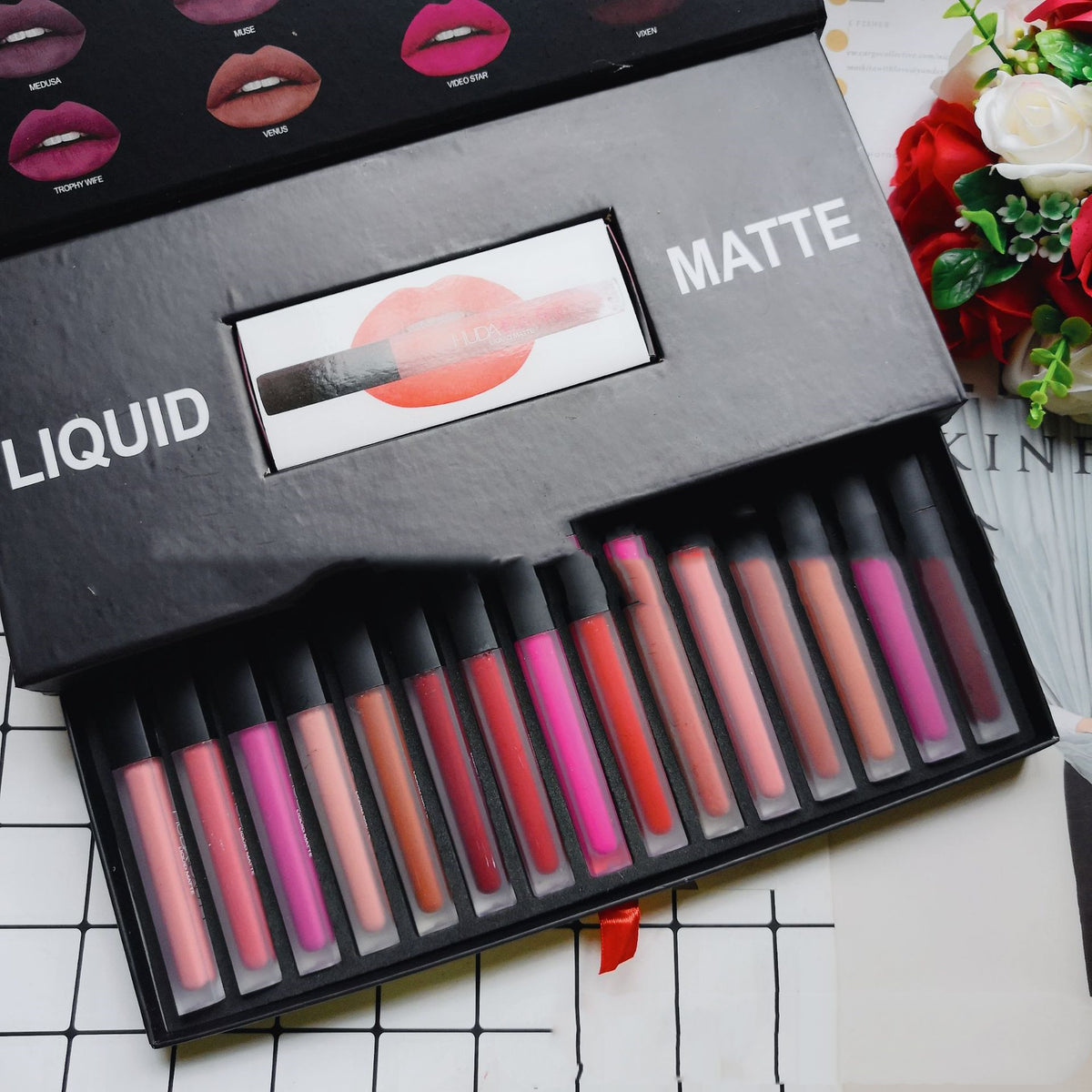 Long Lasting Waterproof Lipstick 16 Gift Box Lip Gloss-2ee5aeb22df3fc2683f5005c11454a0b