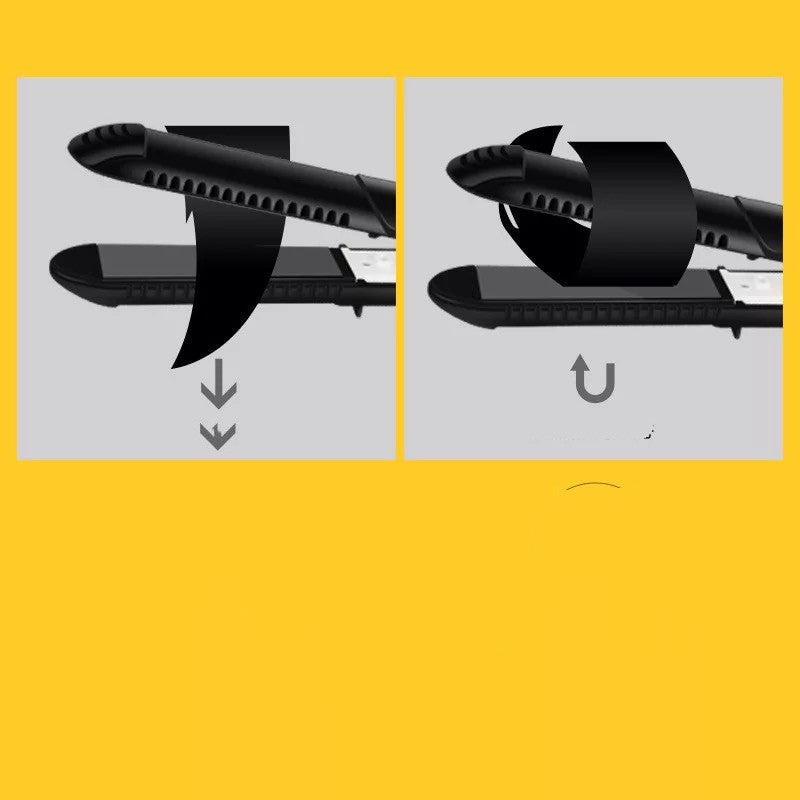 Straightening And Curling Dual-Purpose Hair Straightening Splint Mini Curling Iron Curling Iron Hair Straightener-b947f327cf6bda4b21b38443b599c1ed