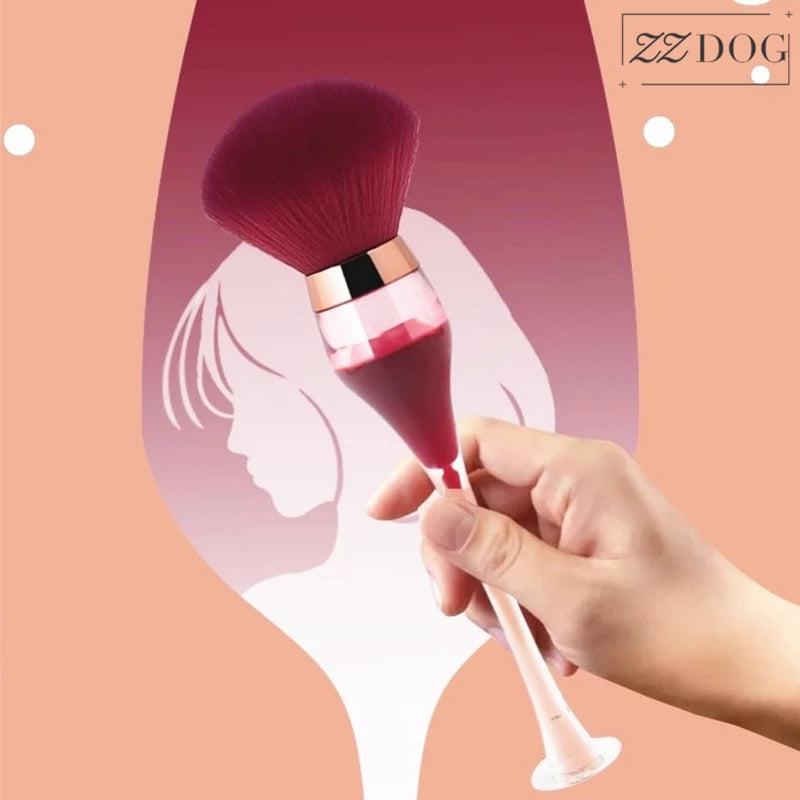 Single Large Makeup Brushes Fluffy Powder Blush Compensator Creative Wine Glass Shape Crafts Level Cosmetic Beauty Tools-eec2502843e869ead7287da8047f1b20