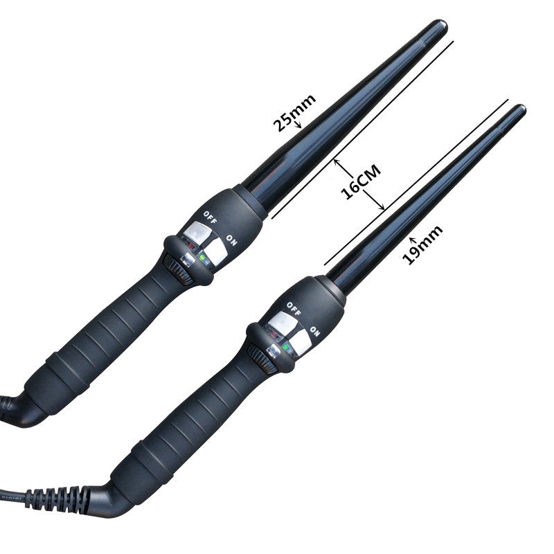 Hair Curler Cone Curler Single Tube Ceramic Glaze Pear Flower Cone Electric Hair Curlers-18d743455ab68a9be25e9422e0d1824d