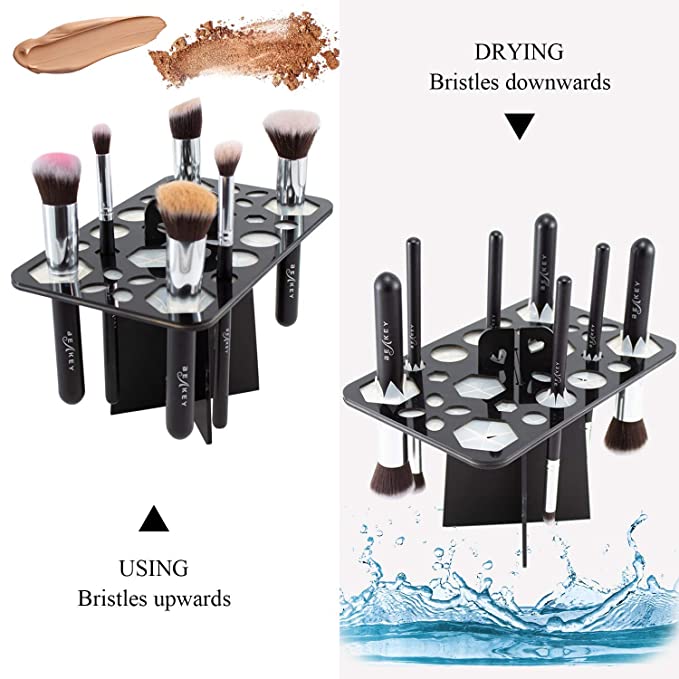 14 Hole Make up Brush Set Dry Rack Drying Brushes Shelf Multifunction Stand Display Cosmetic Clean Tool Wash Makeup Brush Holder-e2288b92a60934d7e3f0a95073393507