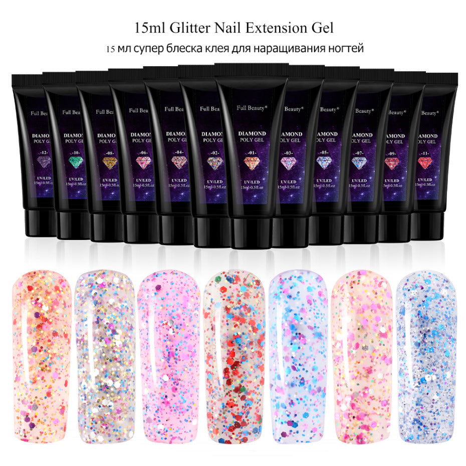New Glitter Nail Art Crystal Extension Glue-aacfdd48da1e2ed9edc487e47accb525