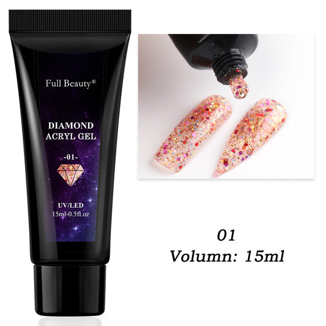 New Glitter Nail Art Crystal Extension Glue-a9ef2dc147eb54a27e53efa6c7ff742a