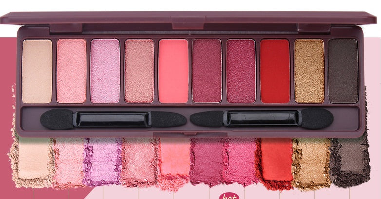 Super Fire Earth Color Cheap Eyeshadow Students Beginners Pearl Glitter Waterproof-fd4cc0089ce6fe98025a98729ad48969