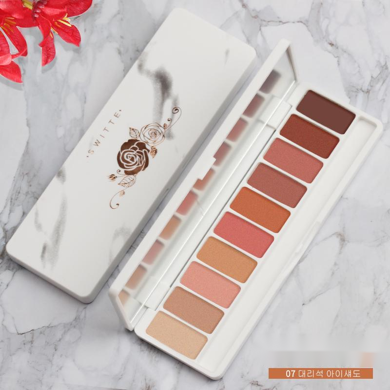 Super Fire Earth Color Cheap Eyeshadow Students Beginners Pearl Glitter Waterproof-47052b49b7b18f2a2f1584c70a3bbb80