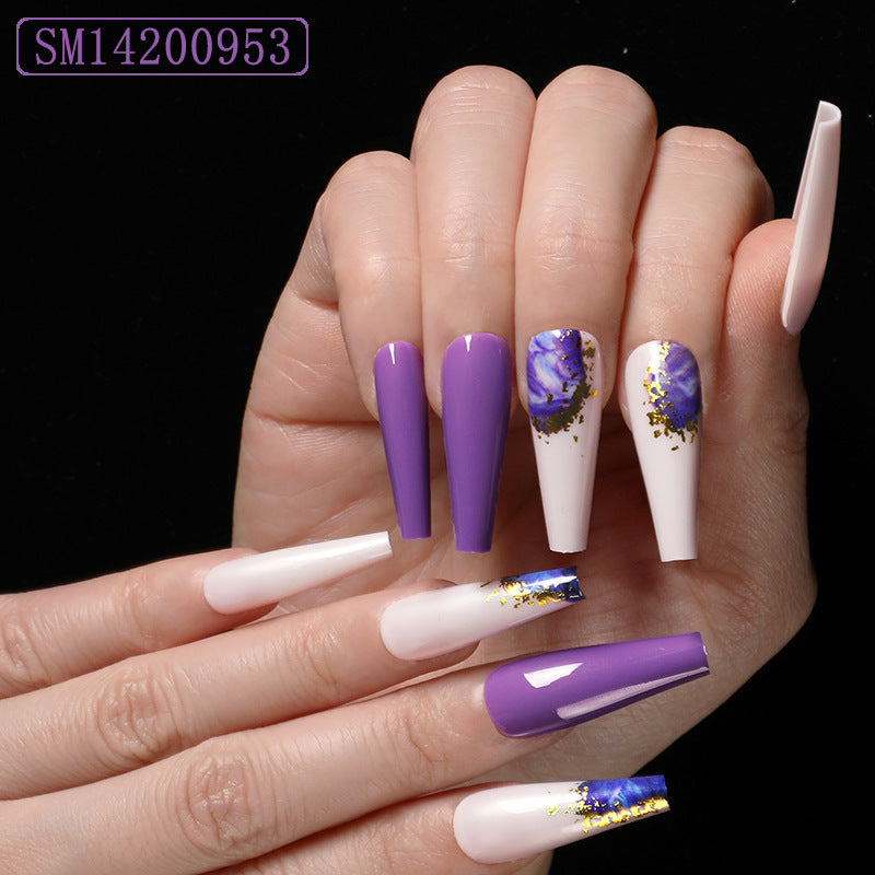 Assemble Ballet Nails, Trapezoidal Coffin, Fake Nails, Wear Nail Art Patches-85ac8427e0f4bcdfd13c7da5a20a93b7