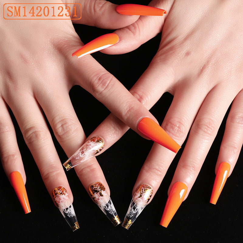 Assemble Ballet Nails, Trapezoidal Coffin, Fake Nails, Wear Nail Art Patches-24213a2b0f8be7911d1ad58761c94705