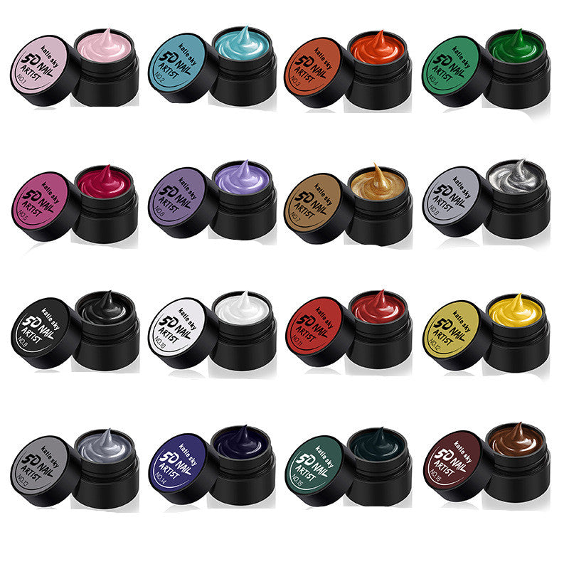 Painted Metal Painted Glue 5D Three-dimensional Nail Phototherapy Pull Line Nail Polish Glue-de17aa9acaeb20719b92a1c40a2d91fb