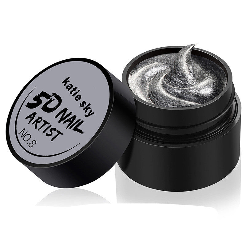 Painted Metal Painted Glue 5D Three-dimensional Nail Phototherapy Pull Line Nail Polish Glue-cf9210686c2813767942d9a4f5797660