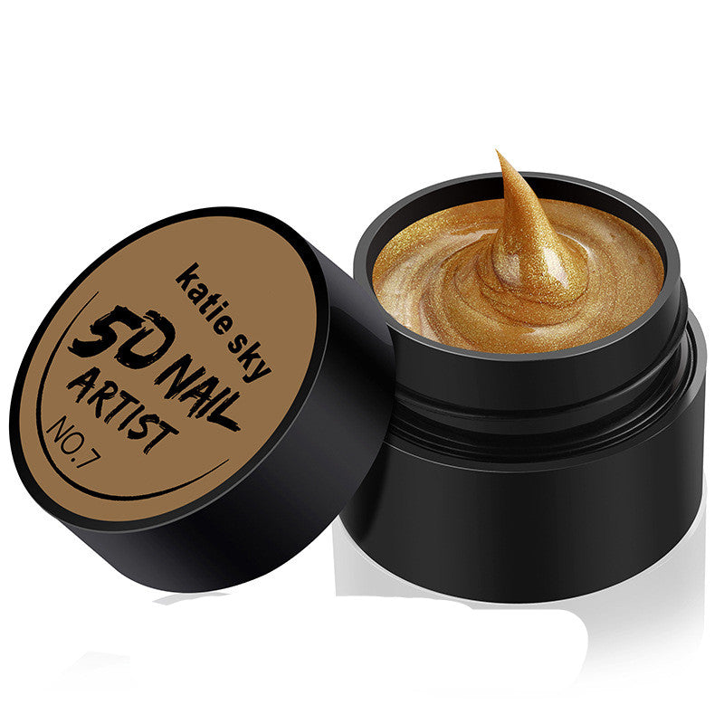 Painted Metal Painted Glue 5D Three-dimensional Nail Phototherapy Pull Line Nail Polish Glue-1a51605e9089d0dec2e279e13311dcdd