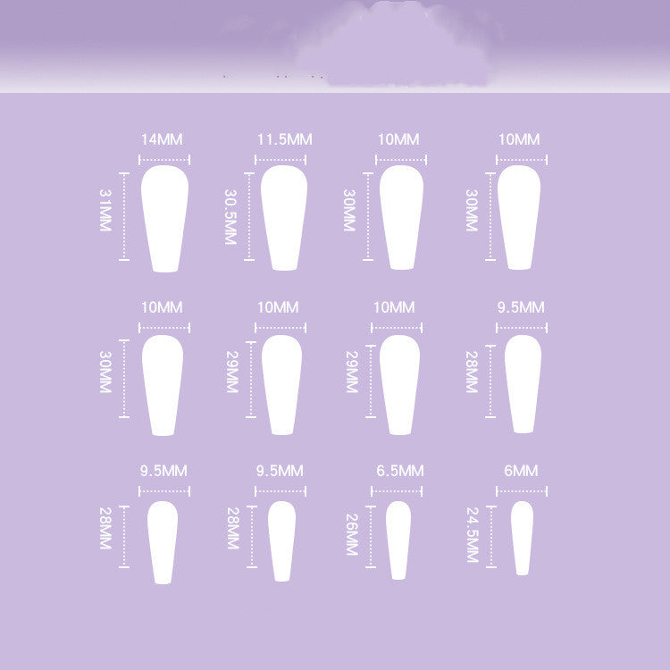 Gray Blue Cotton Cloud Wearing Nail Finished Soft Nail Fake Nail Patch Removable-f9f3f0aa2ee0e657b1acce5608542bc5