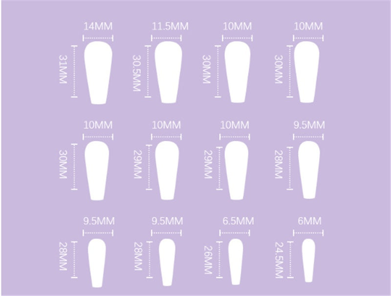 Red And Black Gradient Long Ballet Wear Nails Finished Fake Nails Nail Patch-bece710e5ea0a948b9b8f5326a9961ab