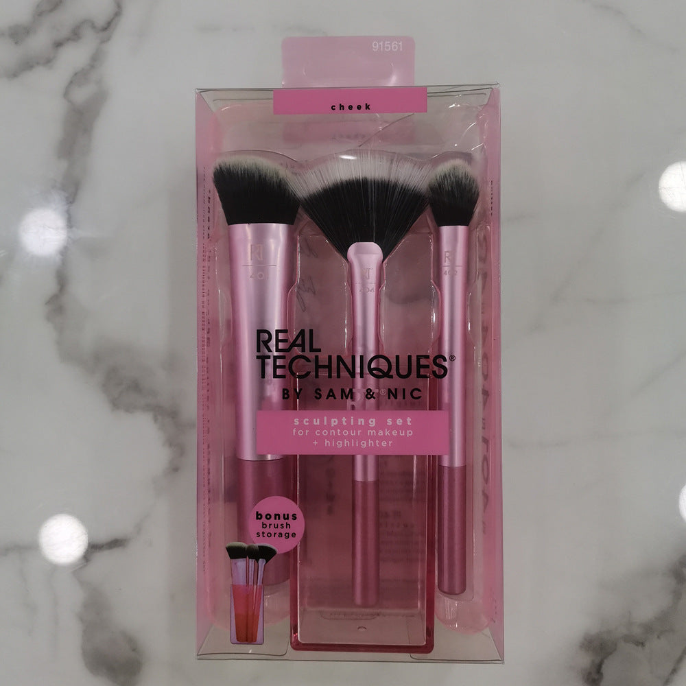 New REAL T Makeup Brush Set 5pcs Makeup Brush Makeup Tools-de320e2998c2071117ef51becc9b4da1