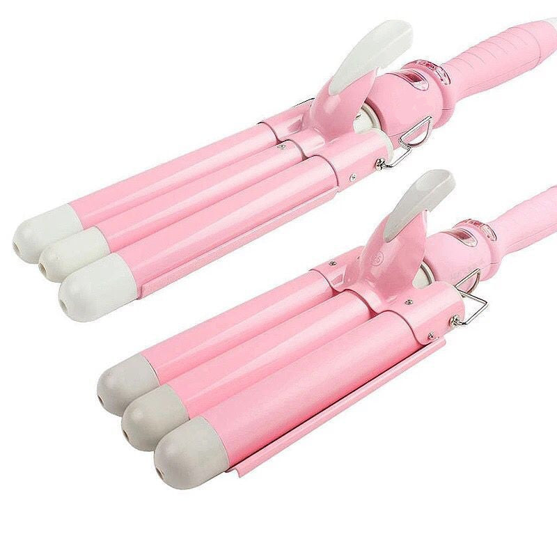 Small Curling Iron Water Corrugated Three-Tube Electric Curling Iron-c1fbeb383b5813764be11436cab816cd