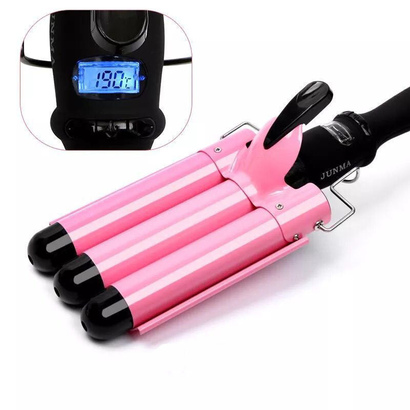 Small Curling Iron Water Corrugated Three-Tube Electric Curling Iron-fca3780fbdd5a6a97e468323bddf221b