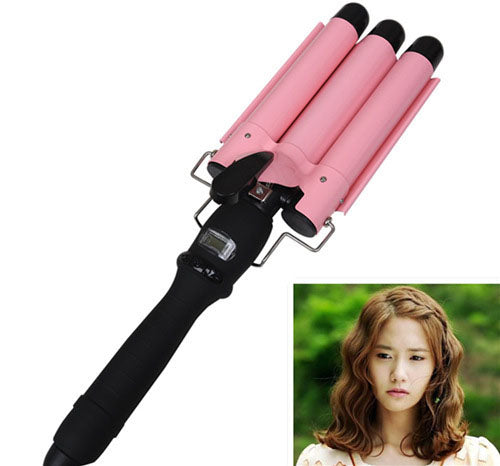 Small Curling Iron Water Corrugated Three-Tube Electric Curling Iron-27dc9eb7af7d959ab57e3a22e7b2c8c6