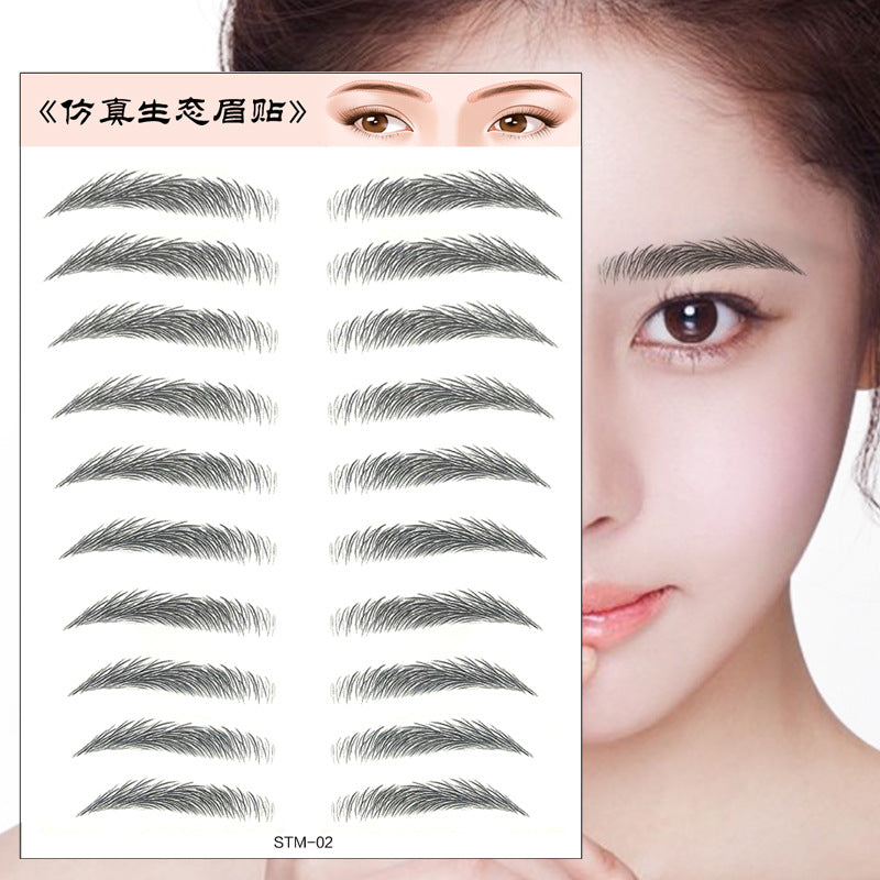 Waterproof 6D Eyebrow Tattoo Semi-Permanent Embroidery Natural Long Lasting Fake Eyebrow-edb2f07c97703db26860038e99fa374d