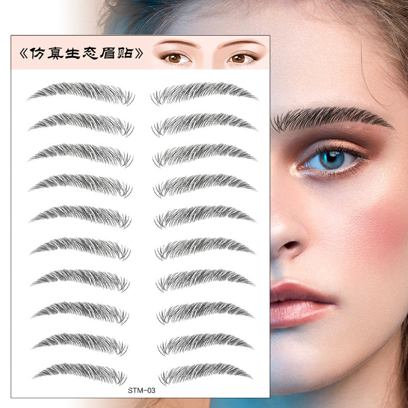 Waterproof 6D Eyebrow Tattoo Semi-Permanent Embroidery Natural Long Lasting Fake Eyebrow-241cd583fb226d17cf929d2a8ace1d12