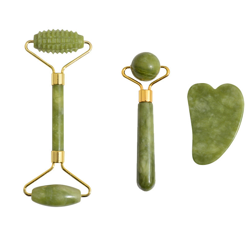 Massage Roller With Three Sets Of Facial Jade Massager-de883b14393753f97f35316dfbc64a76