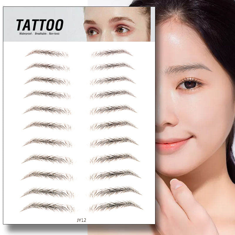 Waterproof 6D Eyebrow Tattoo Semi-Permanent Embroidery Natural Long Lasting Fake Eyebrow-daee5090cc323e52a5581e6f7cf2b6f8