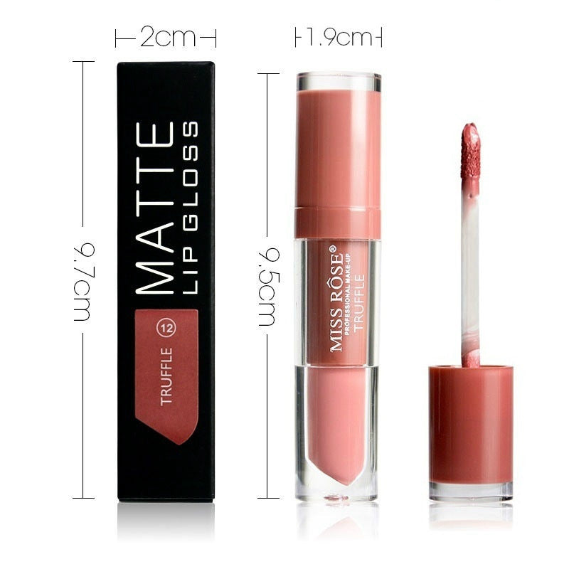 Matte not stick to cup lip gloss-59ff5a5e62616480990e4e5309191fa