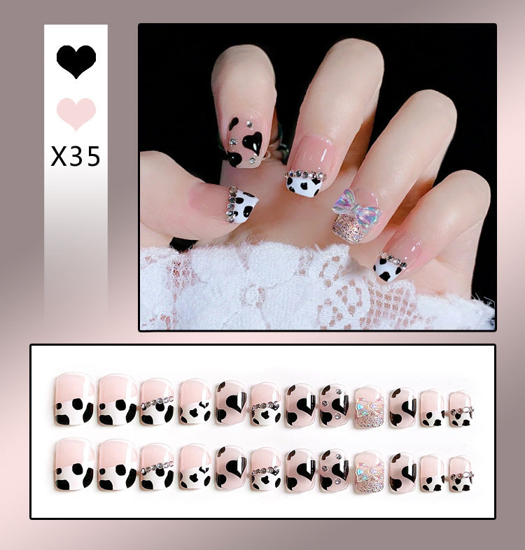 French Worn Removable Nails And Diamonds-68a118aa3b07a49a727535d57f659dc8