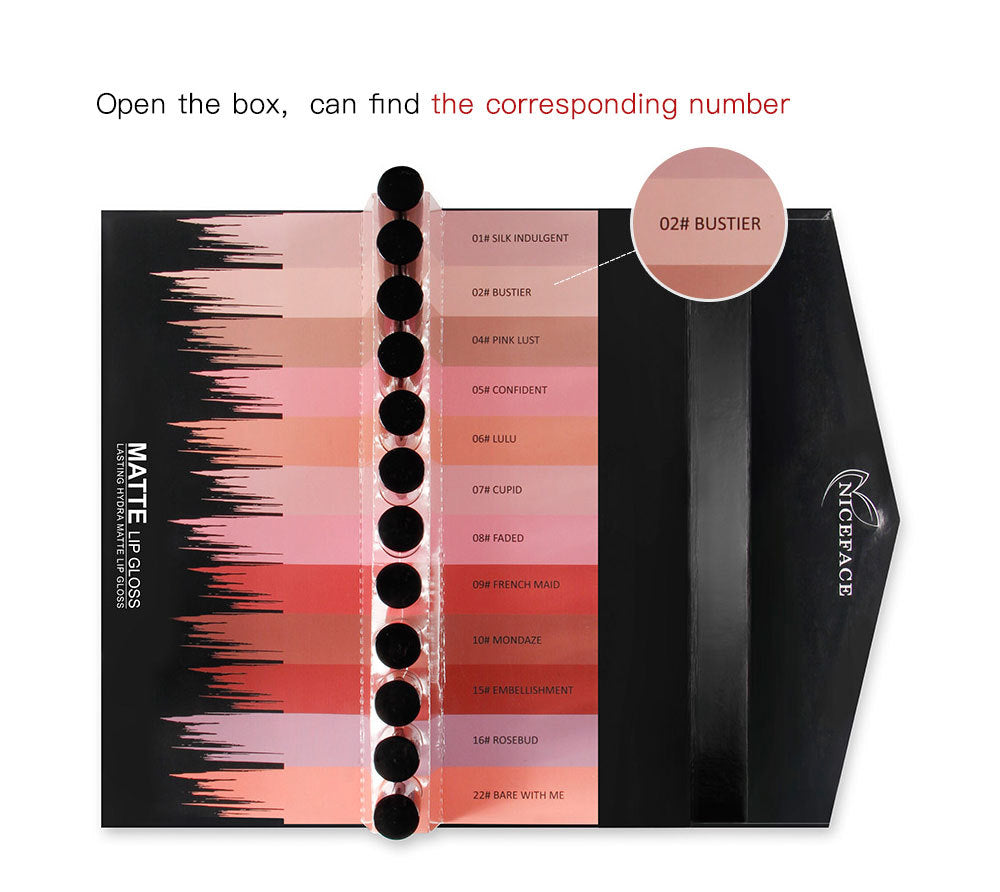 12-Color lip gloss set-c150dfd6626bf922abde765cee8e0909