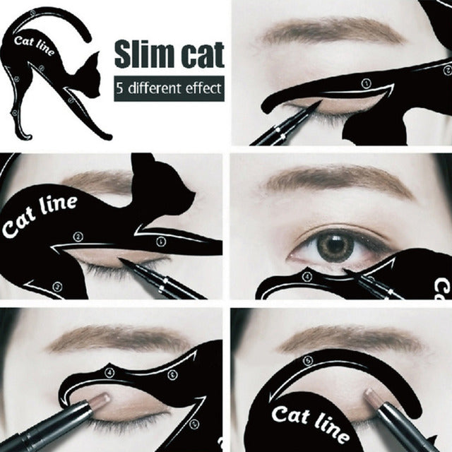 Eye shadow eyeliner makeup tool cat eye card-872653e65cebe167b09ecfba63467a04