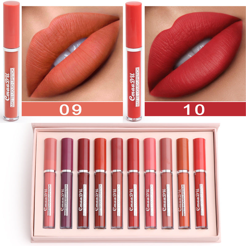 Women's Non-stick Cup Waterproof Matte Lipstick-df000c0ce5950f9125fc07478d558247